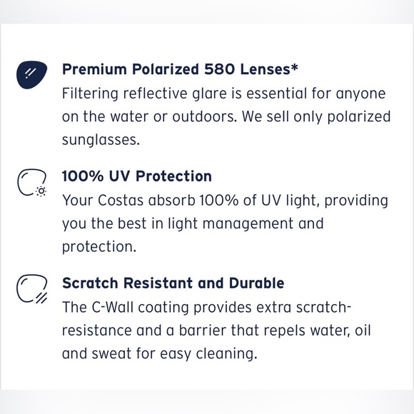 NEW Costa Del Mar Nusa Sunglasses - Picture 4 of 7